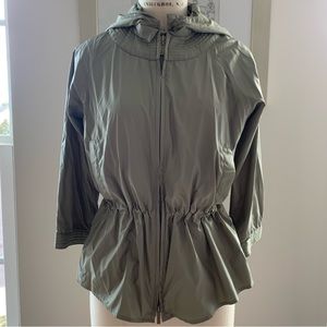 Sage Green Nicole Miller New York Rain Jacket- Size S